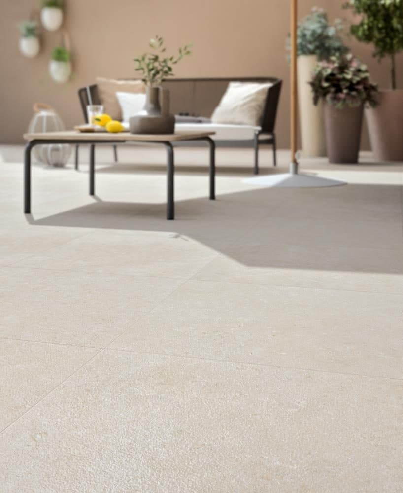 Mystery White Grip, terrasse extérieure