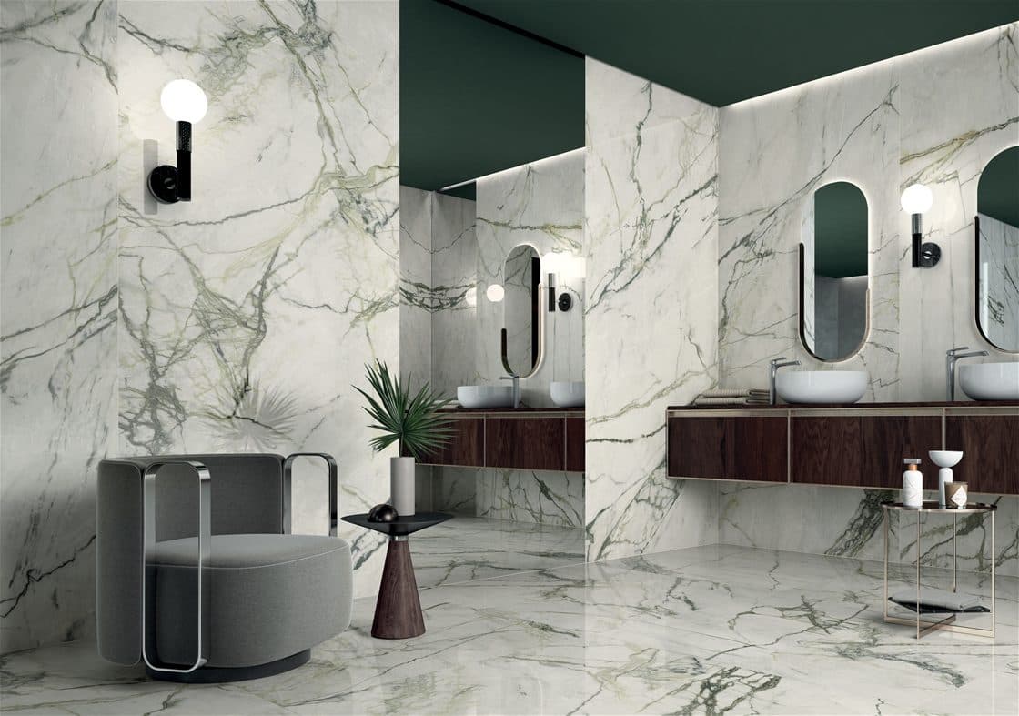 Calacatta Emerald by Lea Ceramiche, installation view 2