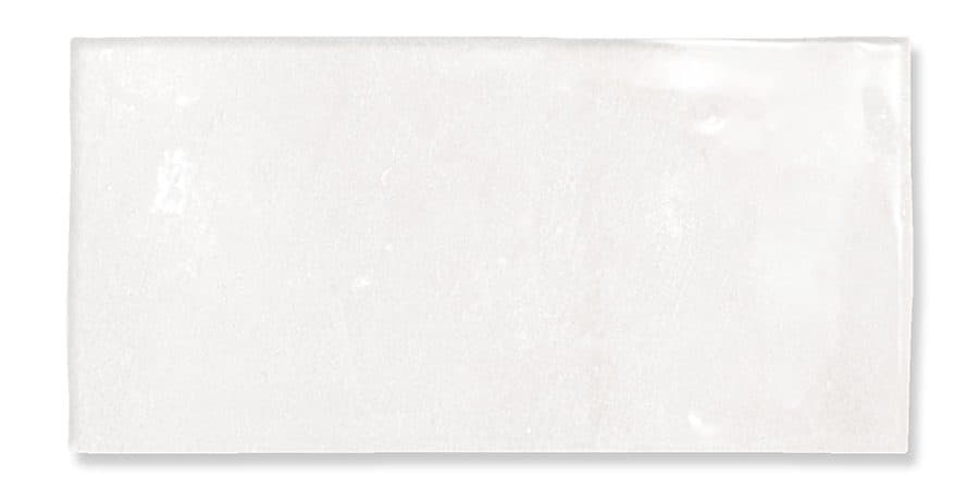 Fez White, faïence géométrique espagnole brillante, Wow Design