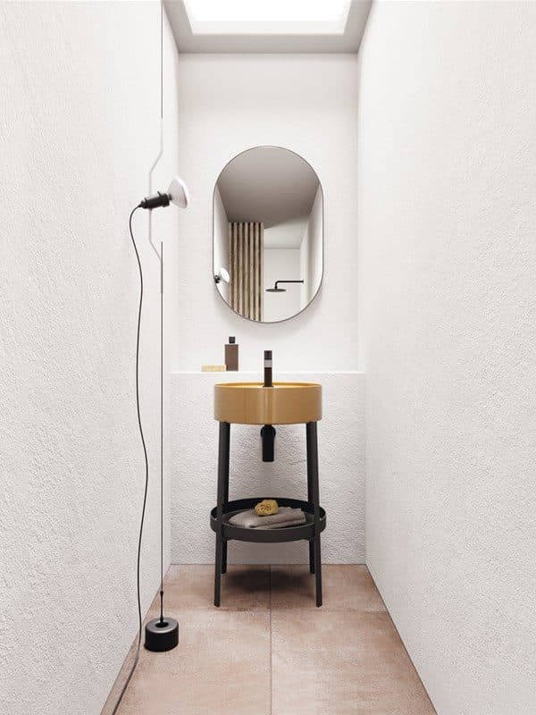 Mini Living, lavabo vasque céramique design italien sanitaire, NIC Design