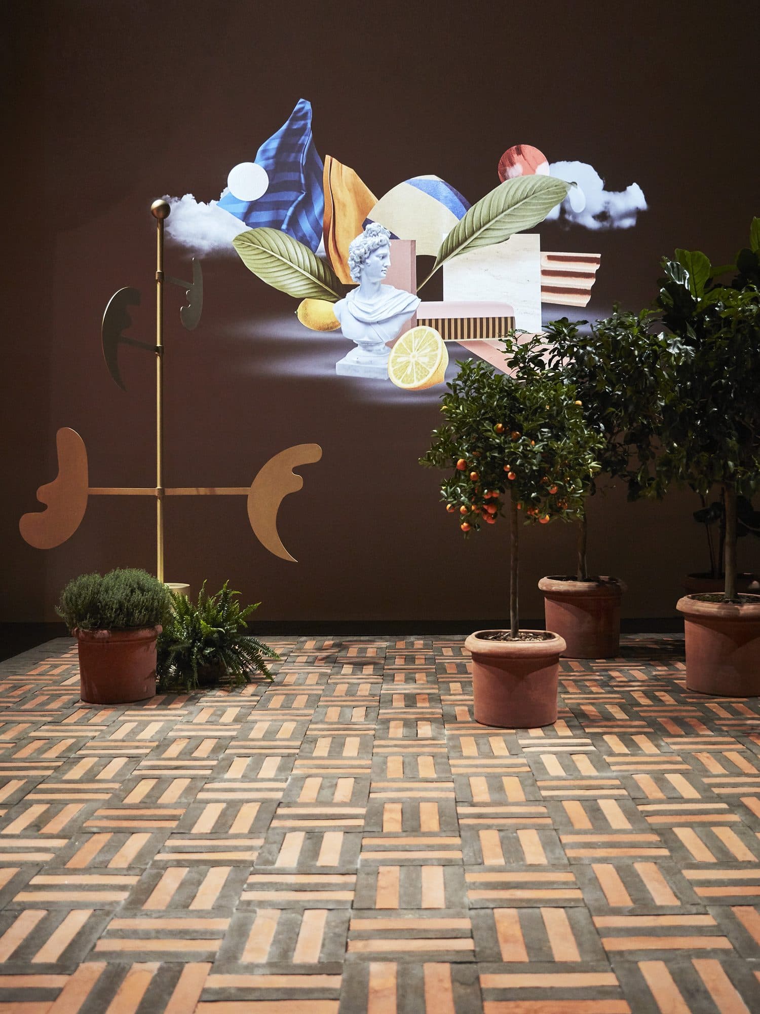 Back Home Fendi Casa, détail motif Tivoli Fornace Brioni, Cristina Celestino