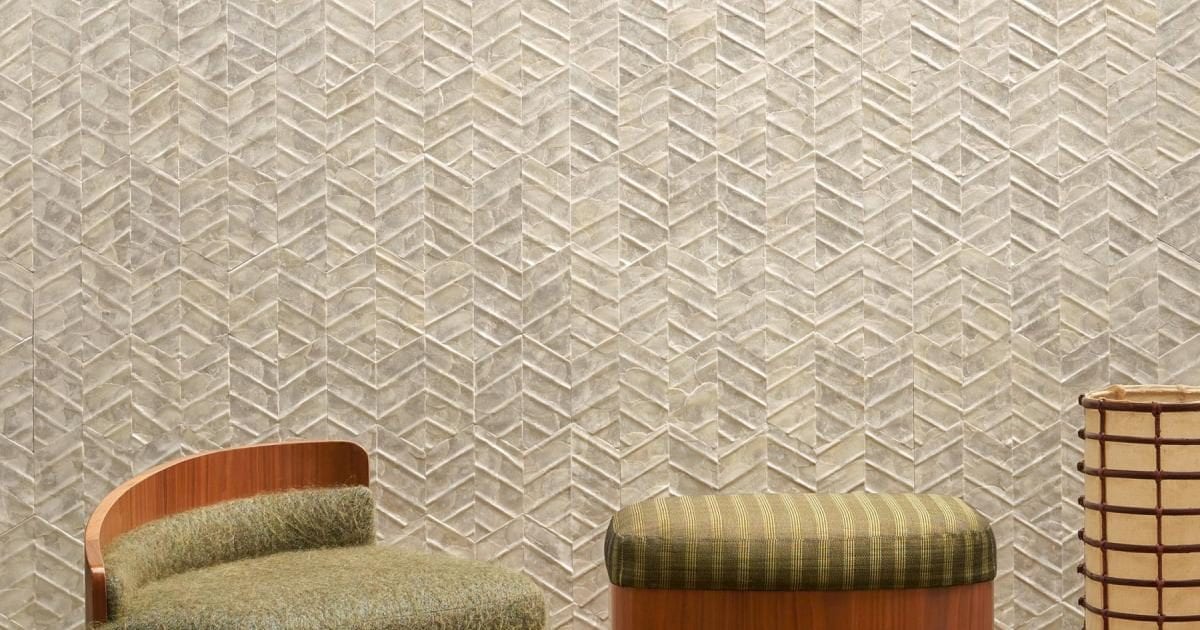 Luster, revêtement mural design textile motif architectural, Arte