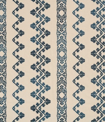 Palmyra Brodé, tissu d'ameublement jacquard broderie français, Thévenon