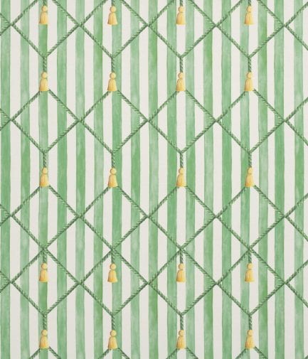 Les Pompons, tissu d'ameublement jacquard broderie français, Thévenon
