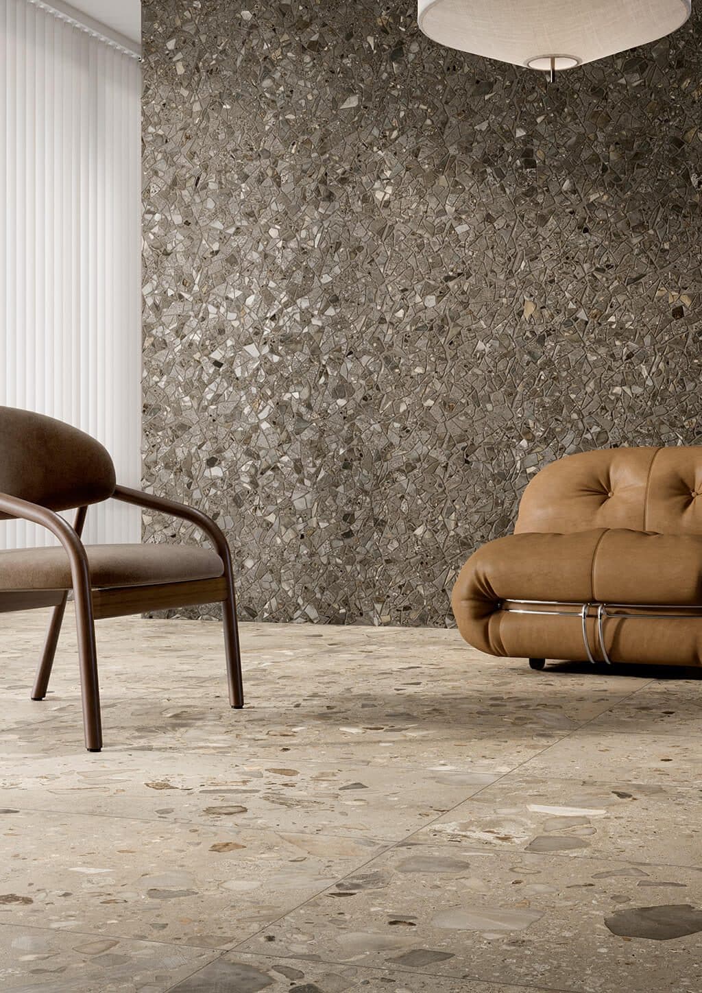 Ciottoli Sassi Grigio × mosaïque Palladiana Antracite
