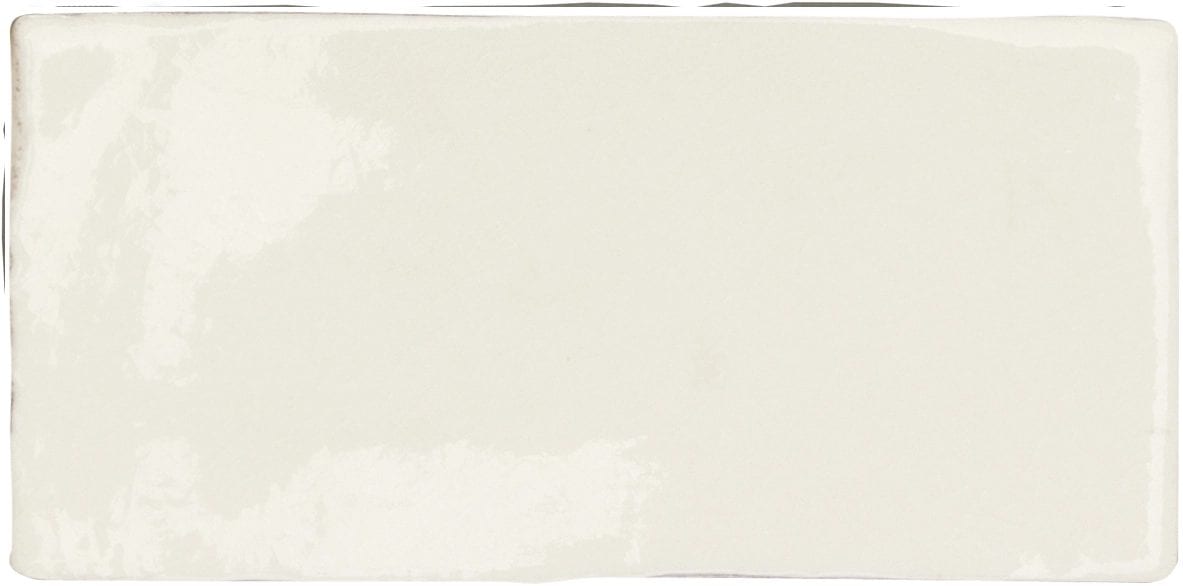 Antic 7,5×15 Craquelé White, faïence émaillée craquelée fait main, Cevica, collection Antic