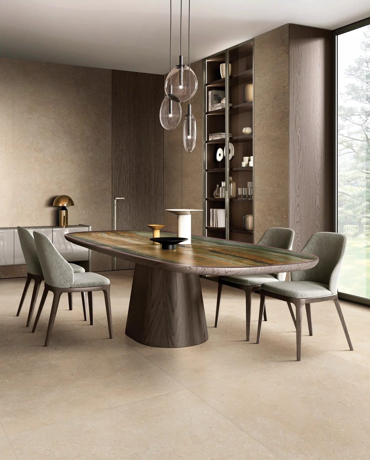 Authentic Luxe Stone Dordogne by Florim, installation view 2