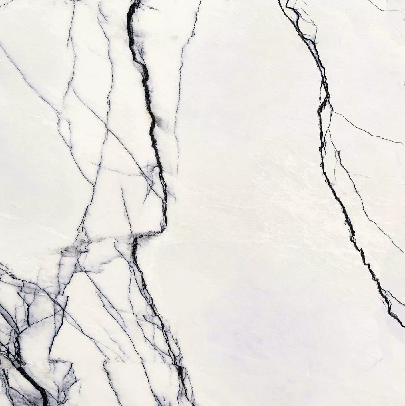 B&W Marble Breach by Florim, close-up of the surface