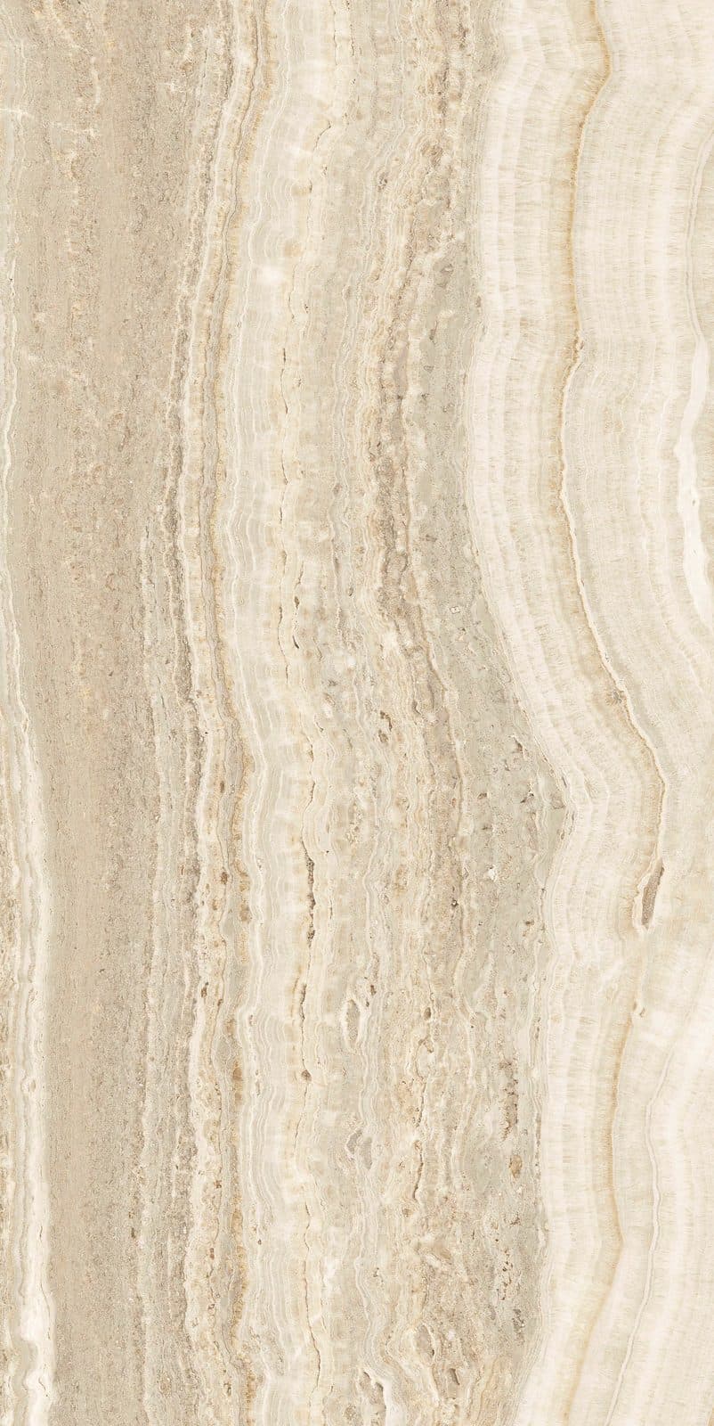 Eccentric Luxe Almond, échantillon grès cérame effet marbre grand format, Florim
