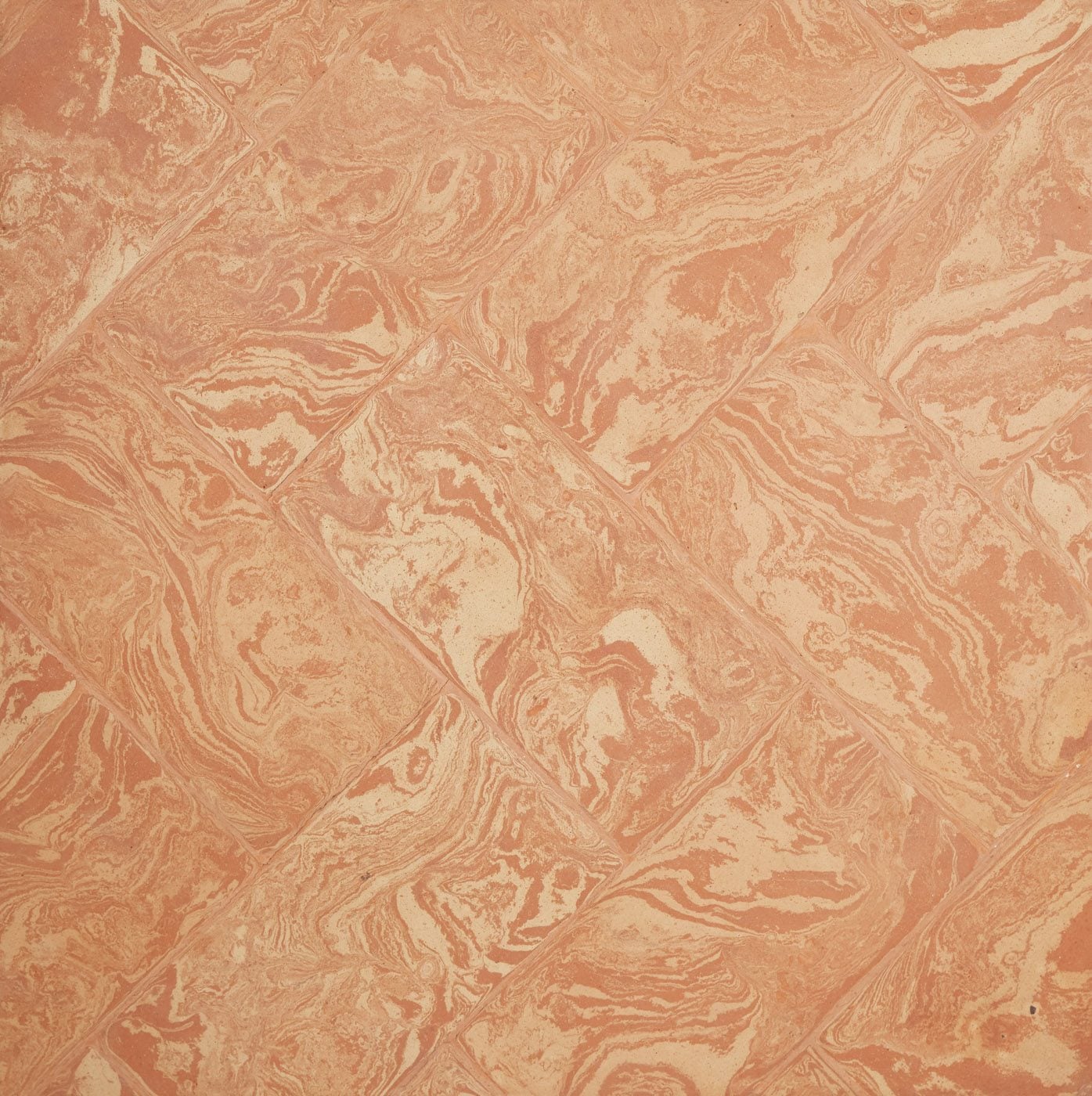 Tavella, variante grand carreau terre cuite cotto variegato, Fornace Brioni, formats traditionnels
