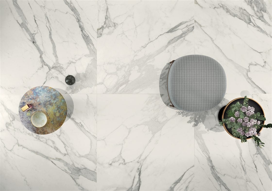 Pure Statuario by Lea Ceramiche, installation view 1