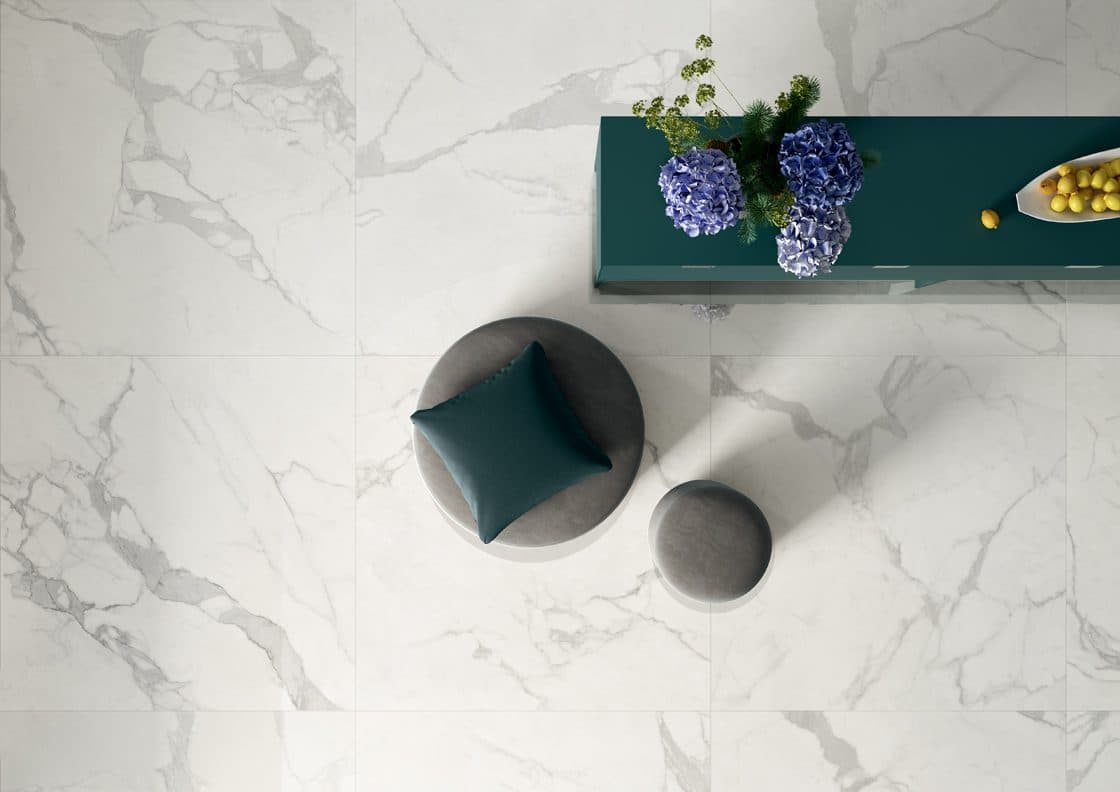 Statuario Supreme by Lea Ceramiche, installation view 1