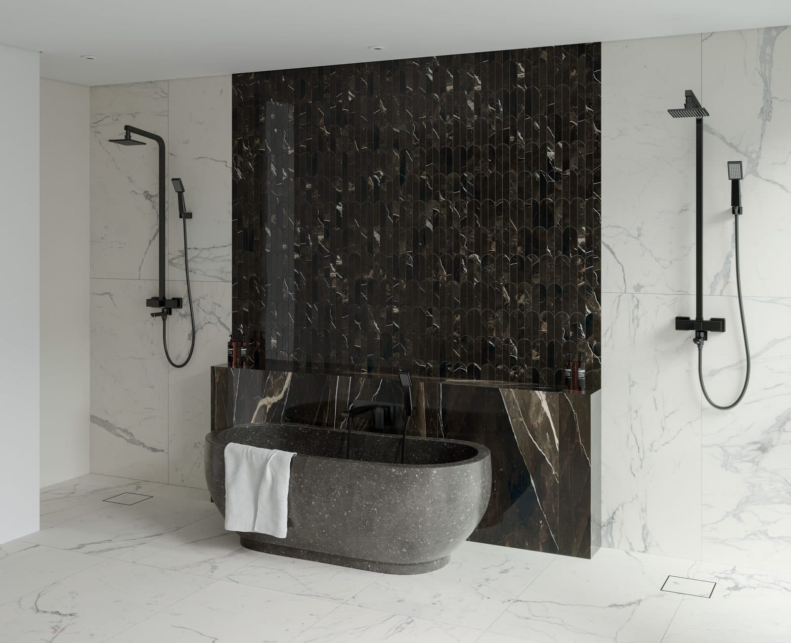 Allmarble Saint Laurent by Marazzi, installation view 1