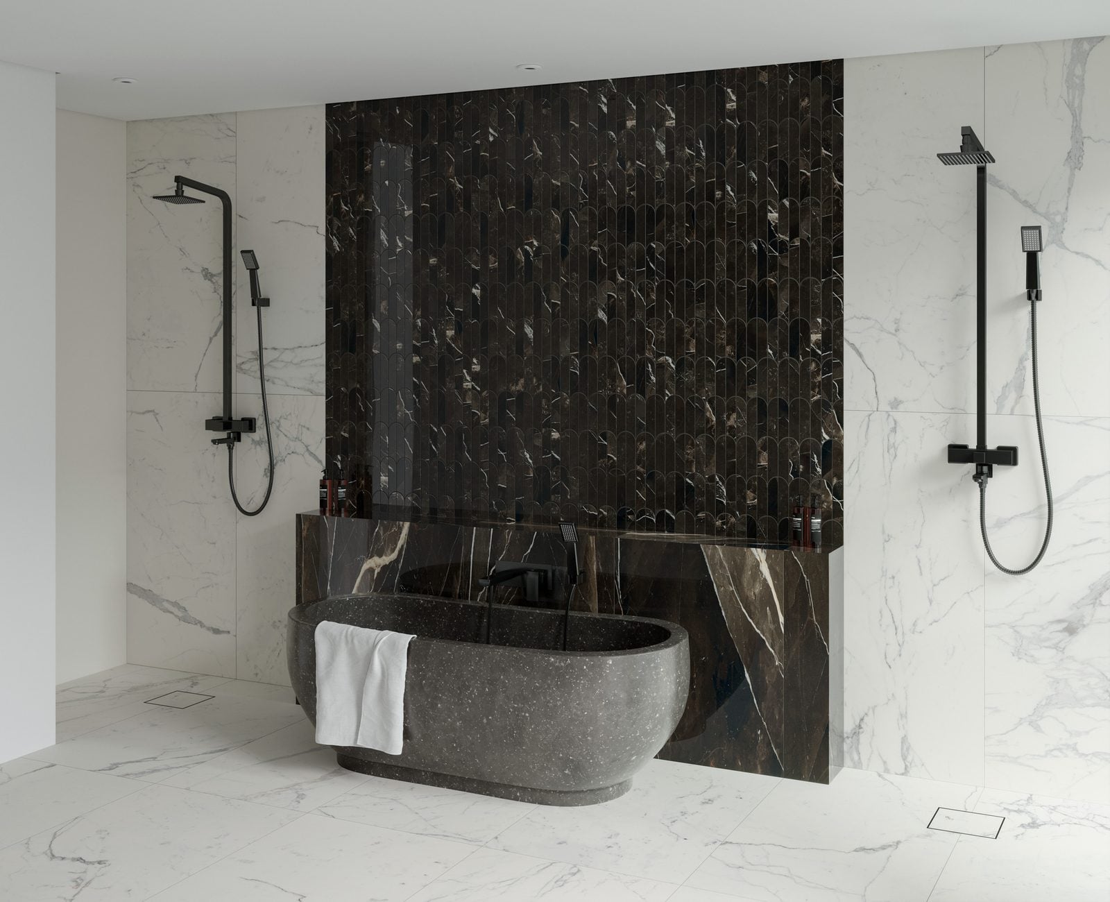 Allmarble Saint Laurent by Marazzi, installation view 1