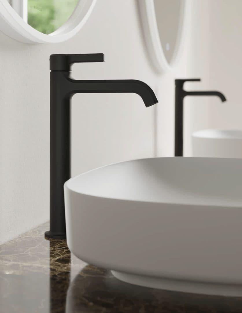 Aurelia, robinetterie italienne design en laiton chromé mitigeur, TREEMME, vue 2