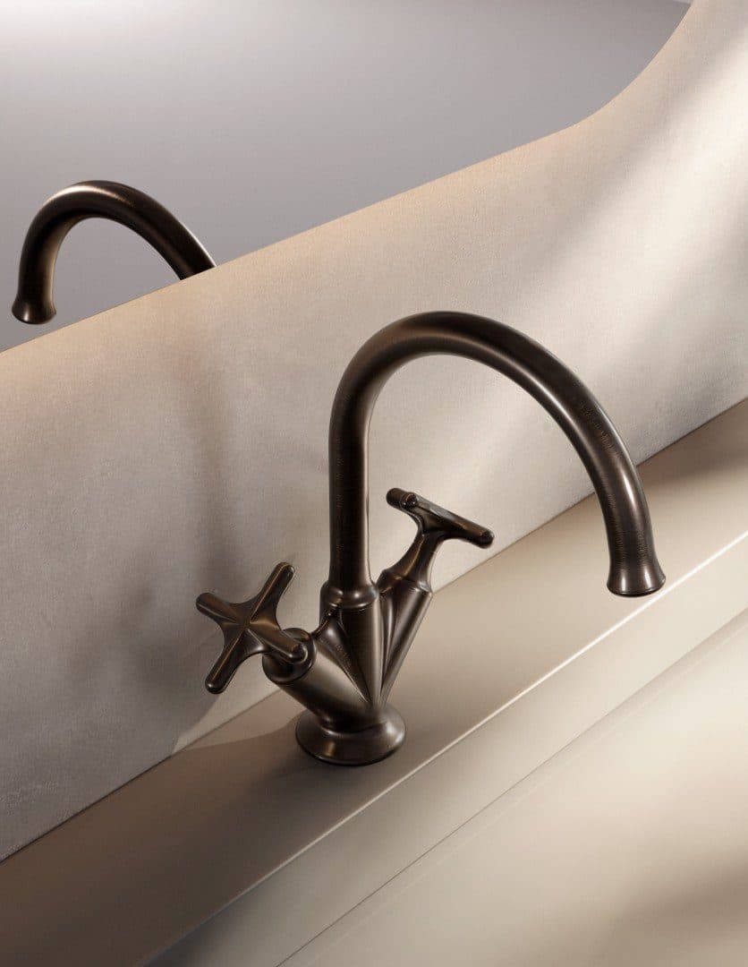Bliss, robinetterie italienne design en laiton chromé mitigeur, TREEMME, vue 3