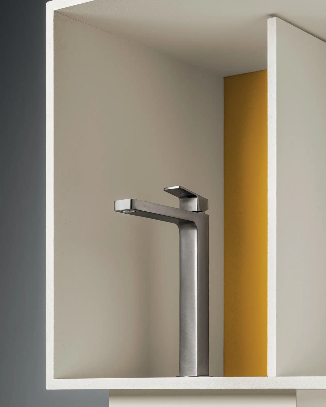 Jingle, robinetterie italienne design mitigeur contemporain chromé, Zucchetti, vue 2