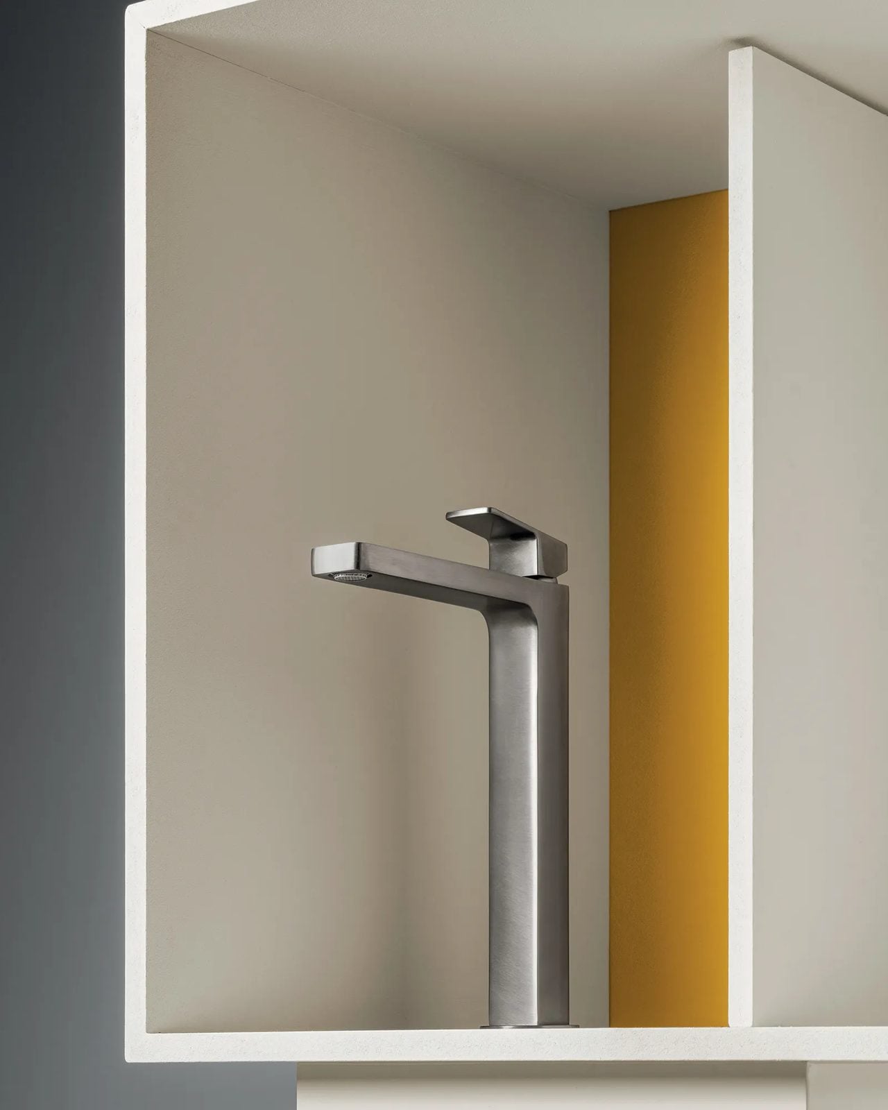 Jingle, robinetterie italienne design mitigeur contemporain chromé, Zucchetti, vue 2