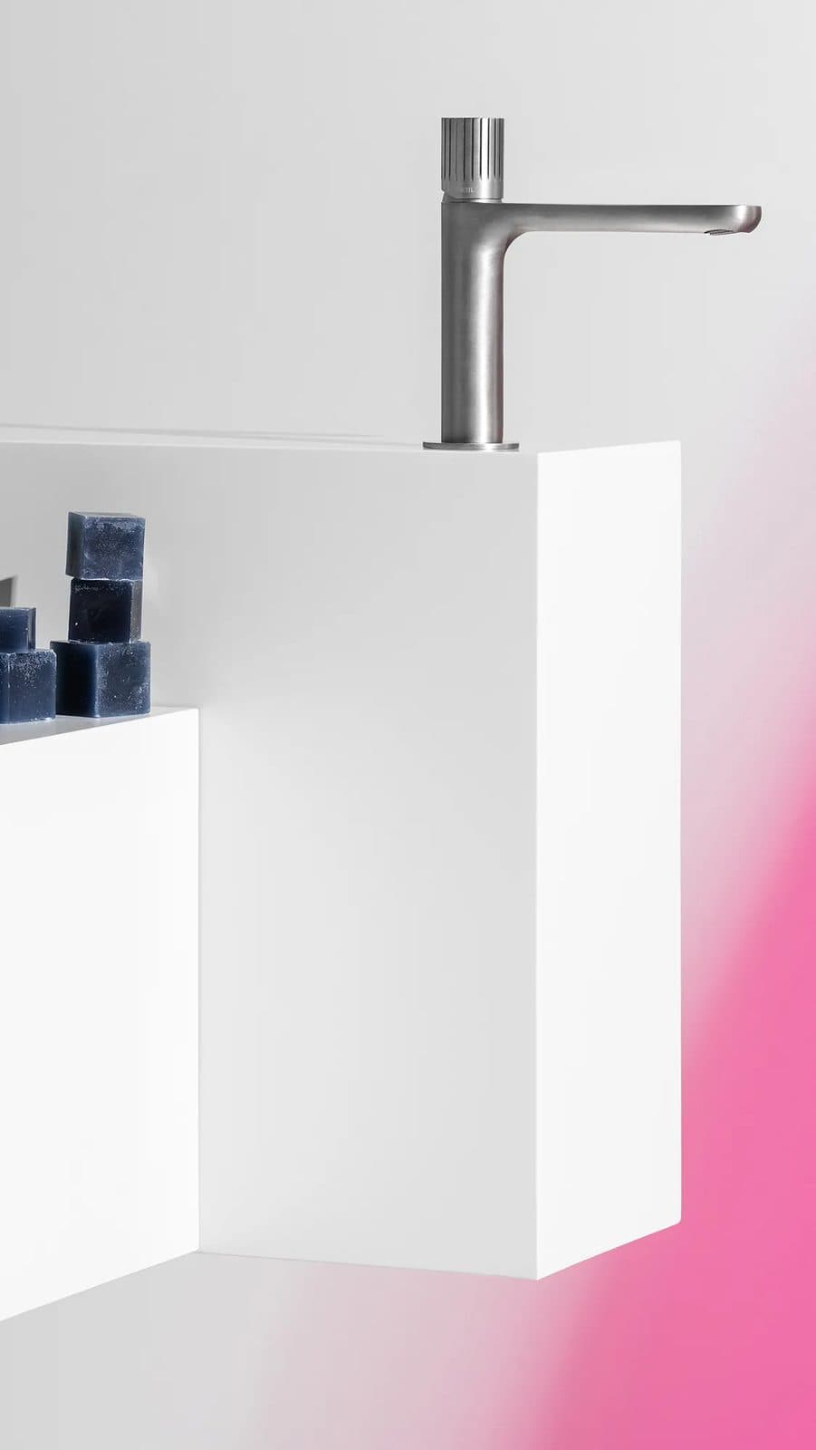 Todd, robinetterie italienne design mitigeur contemporain chromé, Zucchetti