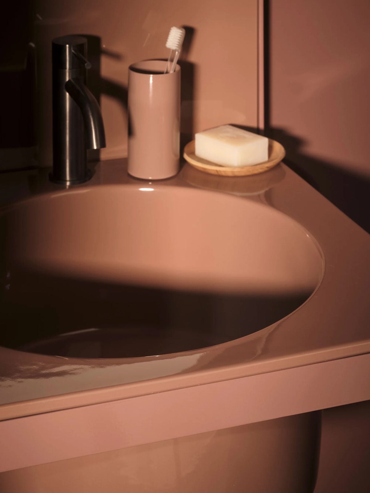 Elle, lavabo céramique italien design contemporain sanitaire, Ceramica Cielo, vue 2