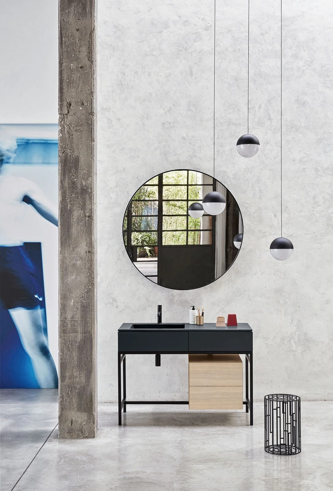 Milano, lavabo céramique italien design contemporain sanitaire, Ceramica Cielo, vue 2