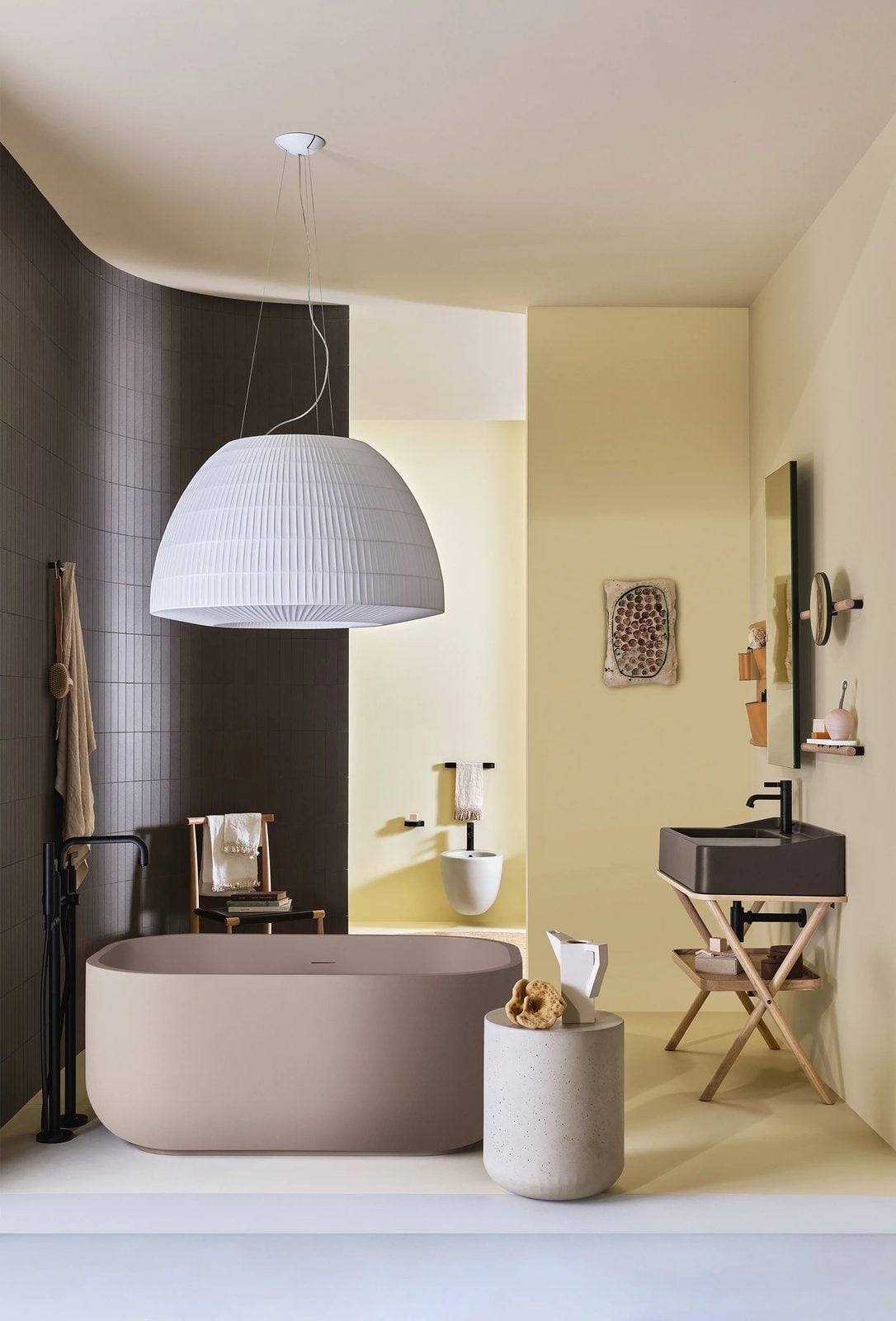 Siwa, lavabo céramique italien design contemporain sanitaire, Ceramica Cielo, vue 2