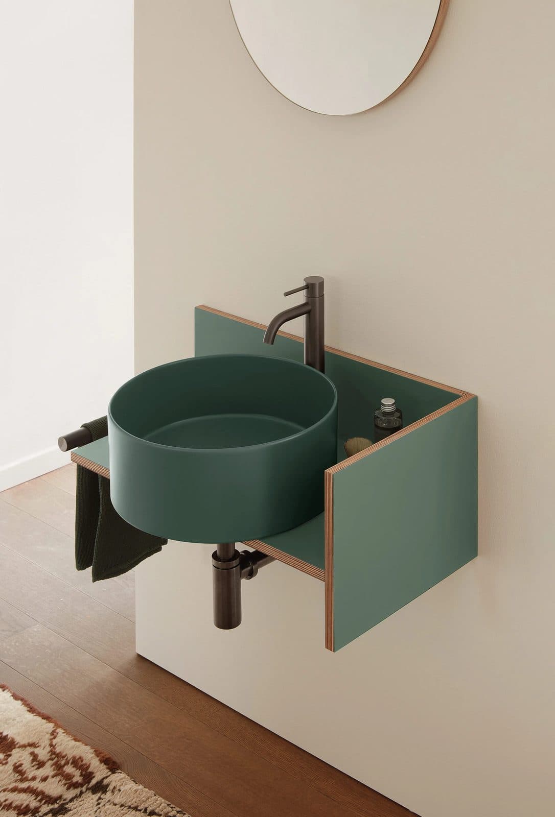 Theo, lavabo céramique italien design contemporain sanitaire, Ceramica Cielo, vue 2